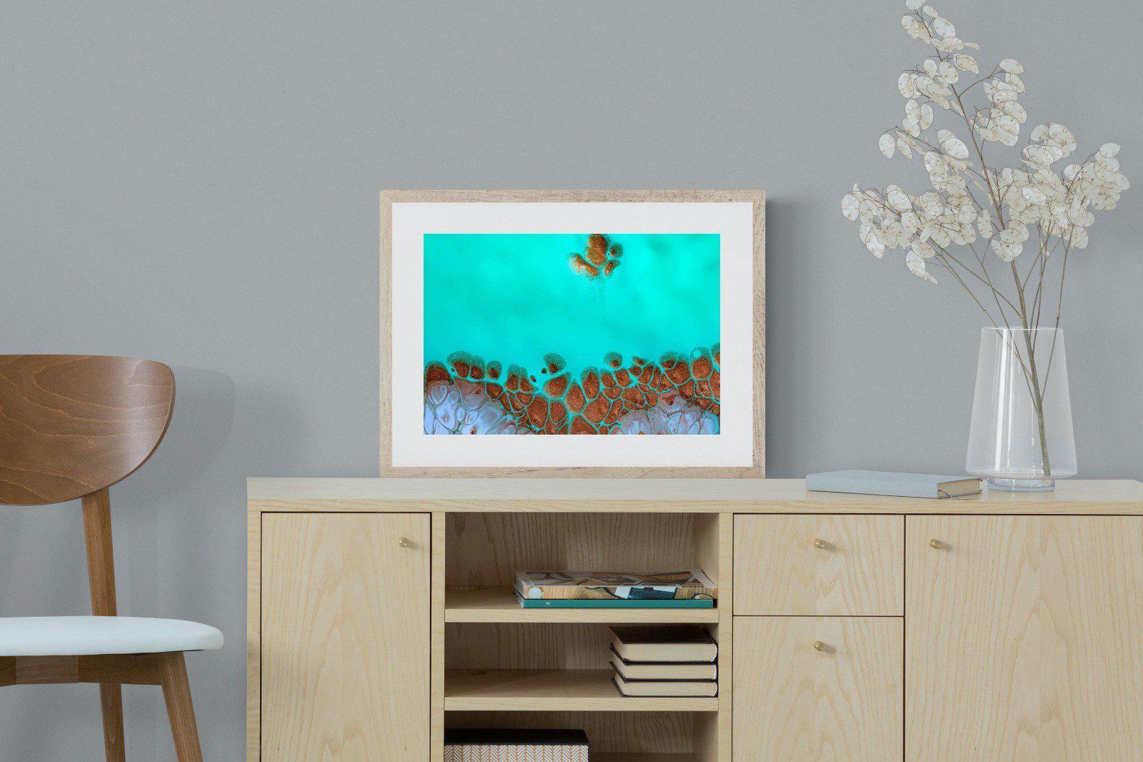 Turquoise-Wall_Art-60 x 45cm-Framed Print-Wood-Pixalot