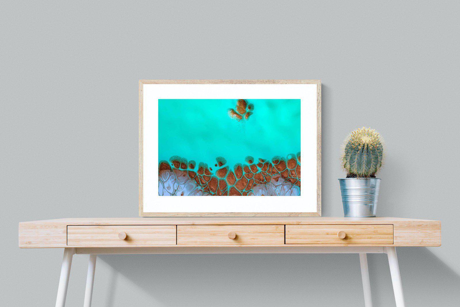 Turquoise-Wall_Art-80 x 60cm-Framed Print-Wood-Pixalot