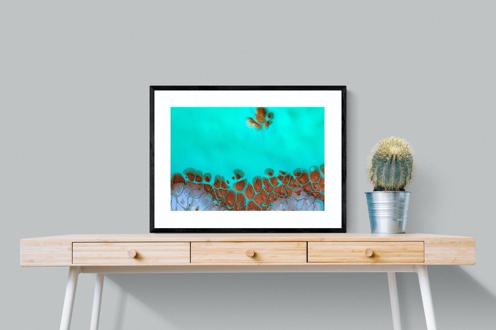 Turquoise-Wall_Art-80 x 60cm-Framed Print-Black-Pixalot