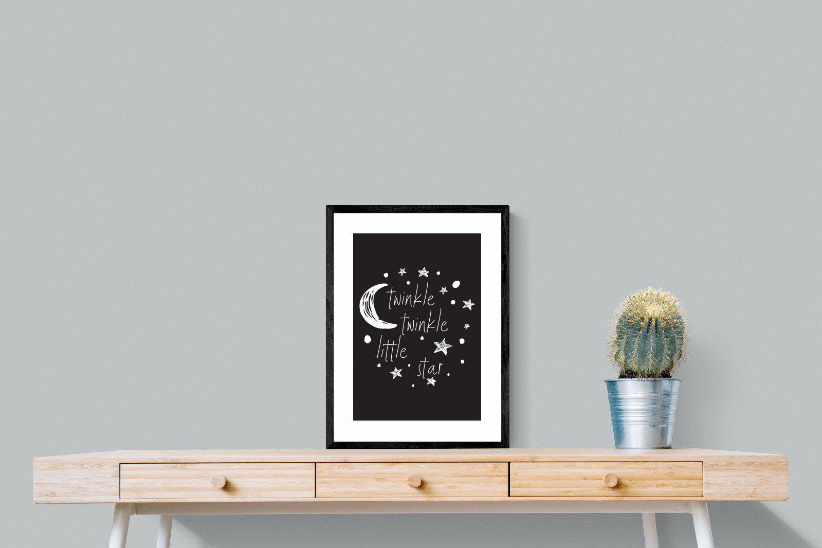 Twinkle Twinkle-Wall_Art-45 x 60cm-Framed Print-Black-Pixalot
