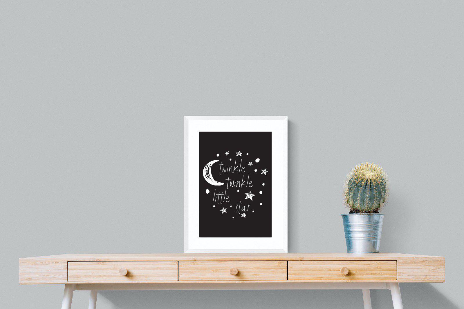 Twinkle Twinkle-Wall_Art-45 x 60cm-Framed Print-White-Pixalot
