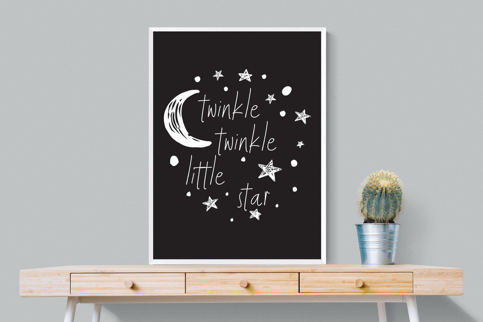 Twinkle Twinkle-Wall_Art-75 x 100cm-Mounted Canvas-White-Pixalot