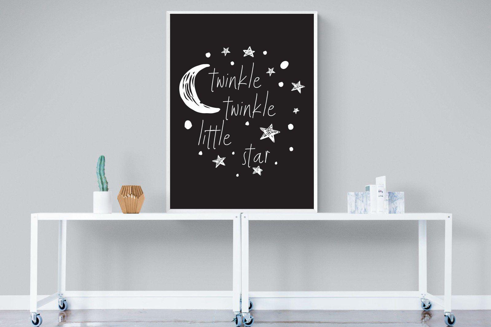Twinkle Twinkle-Wall_Art-90 x 120cm-Mounted Canvas-White-Pixalot