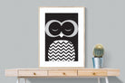 Twit-Twoo-Wall_Art-75 x 100cm-Framed Print-Wood-Pixalot