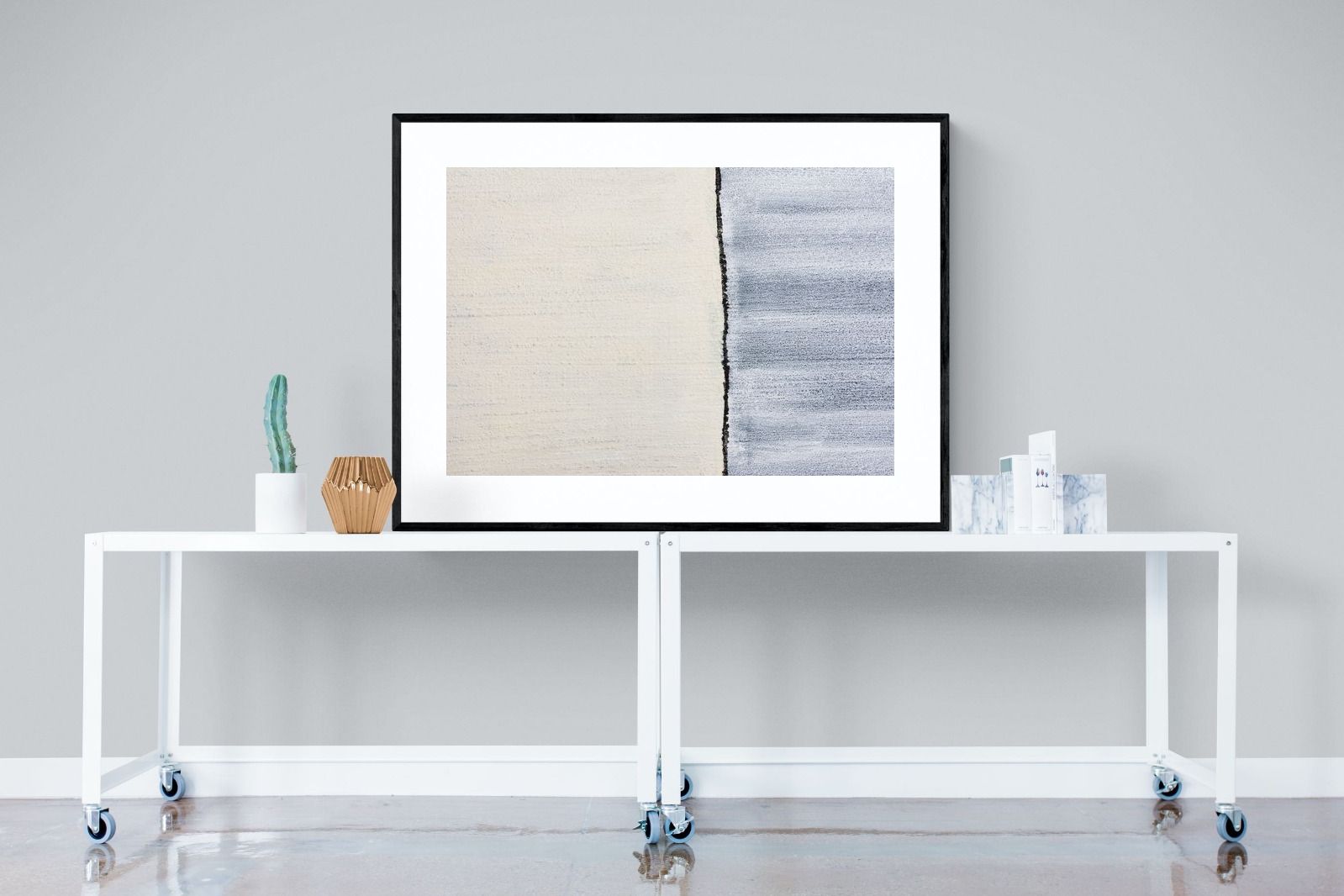 Two Thirds-Wall_Art-120 x 90cm-Framed Print-Black-Pixalot
