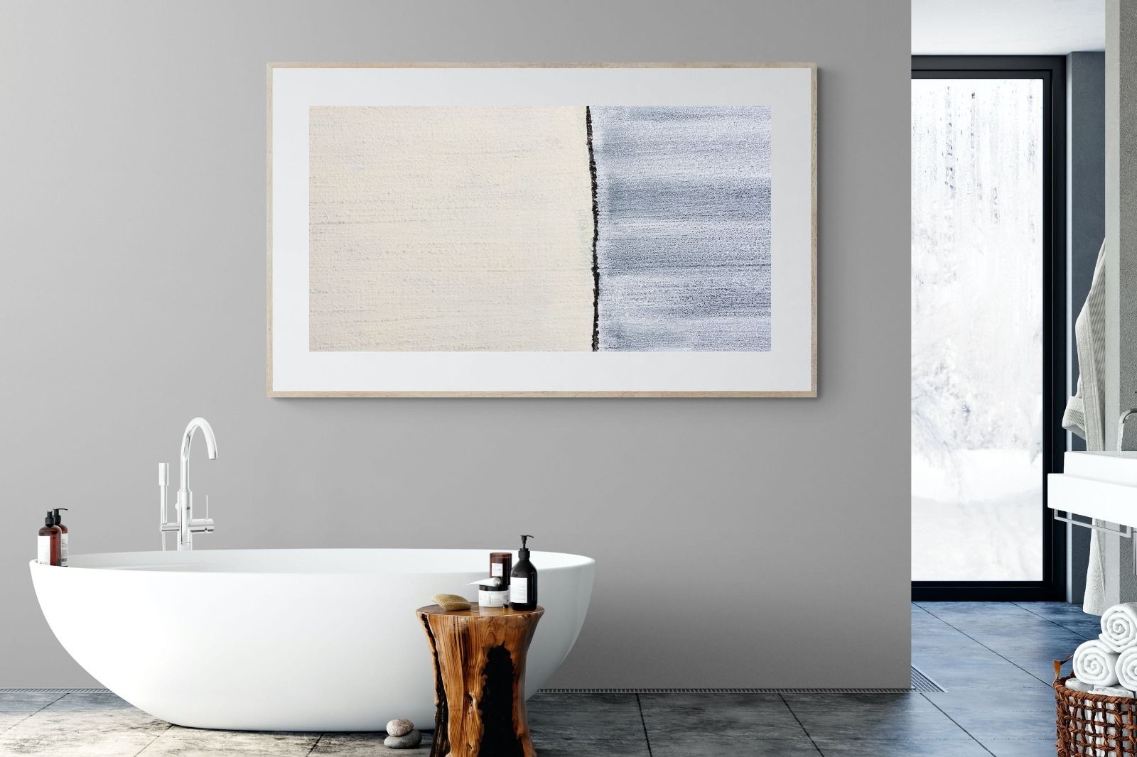 Two Thirds-Wall_Art-180 x 110cm-Framed Print-Wood-Pixalot