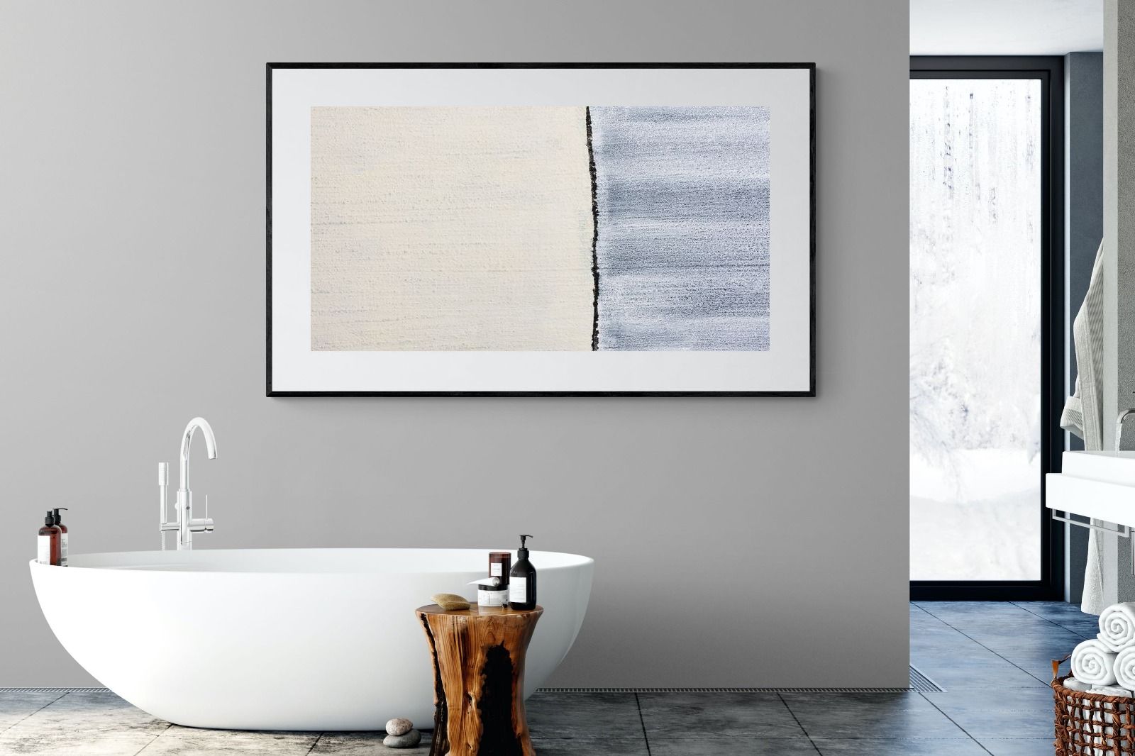 Two Thirds-Wall_Art-180 x 110cm-Framed Print-Black-Pixalot