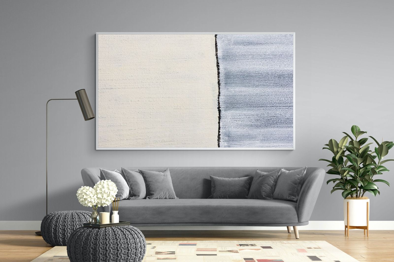 Two Thirds-Wall_Art-220 x 130cm-Mounted Canvas-White-Pixalot