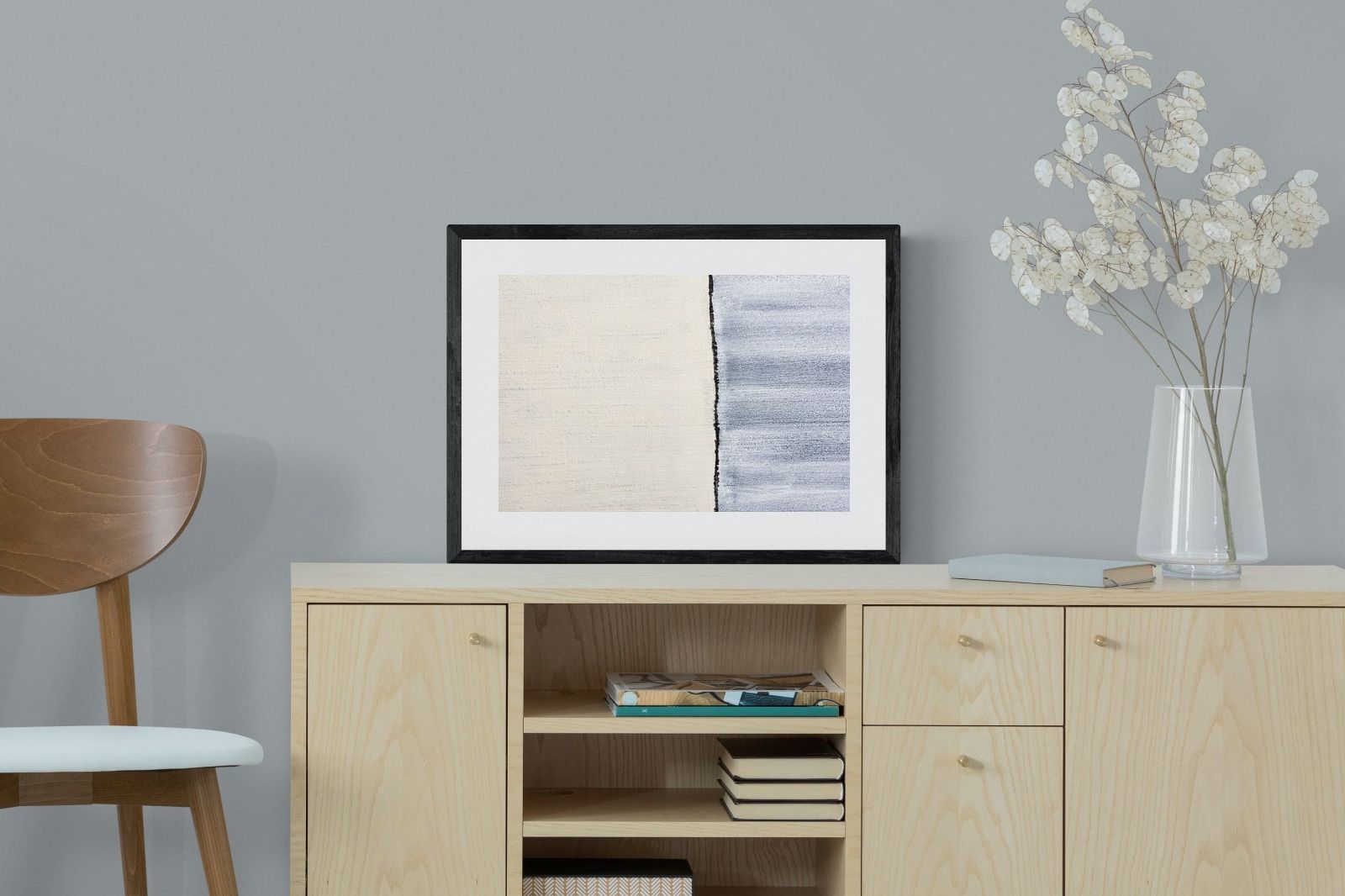 Two Thirds-Wall_Art-60 x 45cm-Framed Print-Black-Pixalot