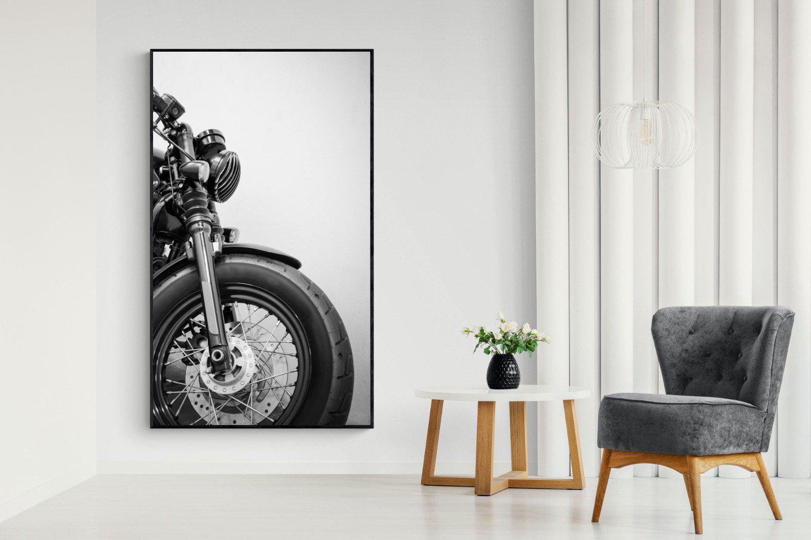 Two Wheel Culture-Wall_Art-130 x 220cm-Mounted Canvas-Black-Pixalot