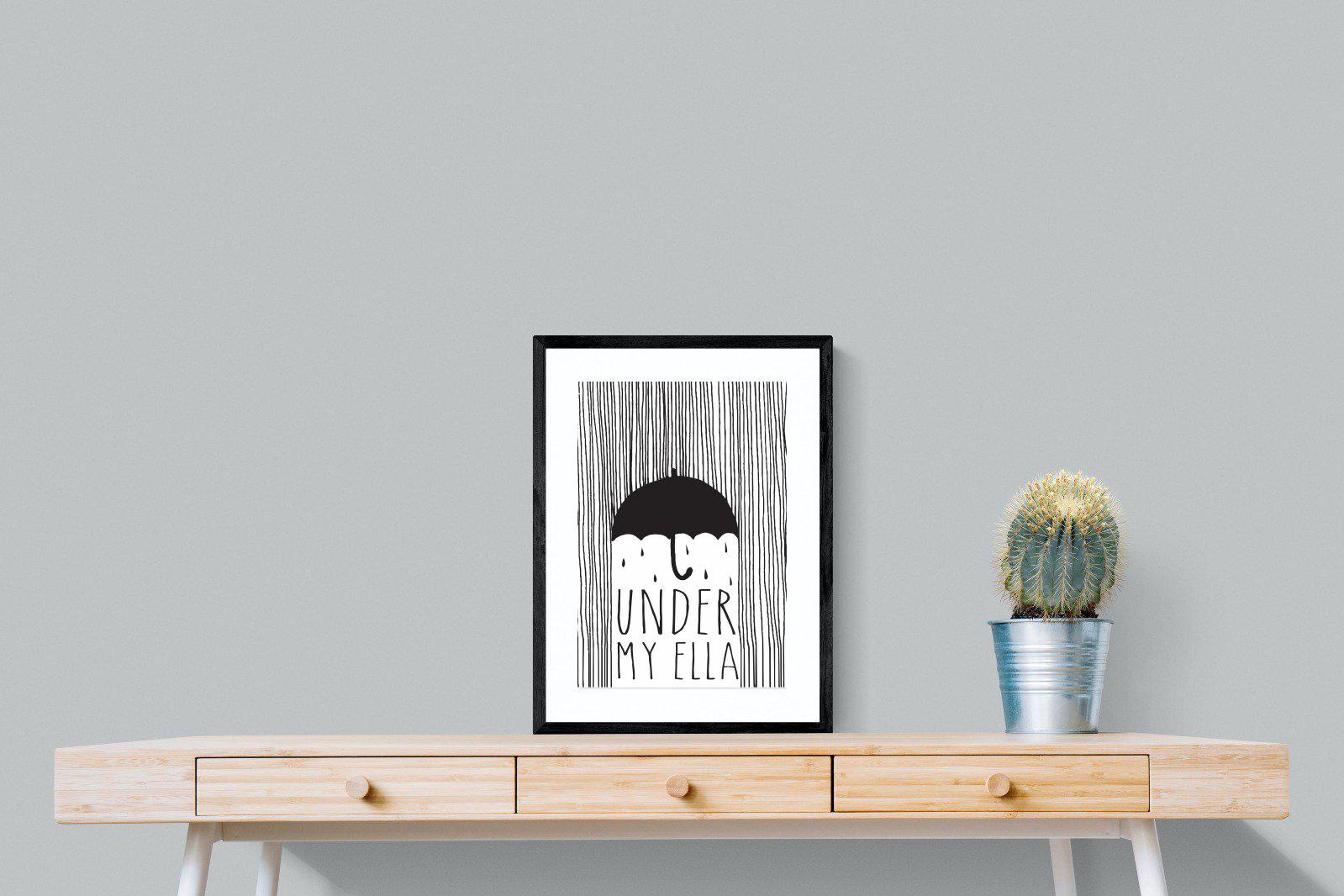 Umbrella-Wall_Art-45 x 60cm-Framed Print-Black-Pixalot