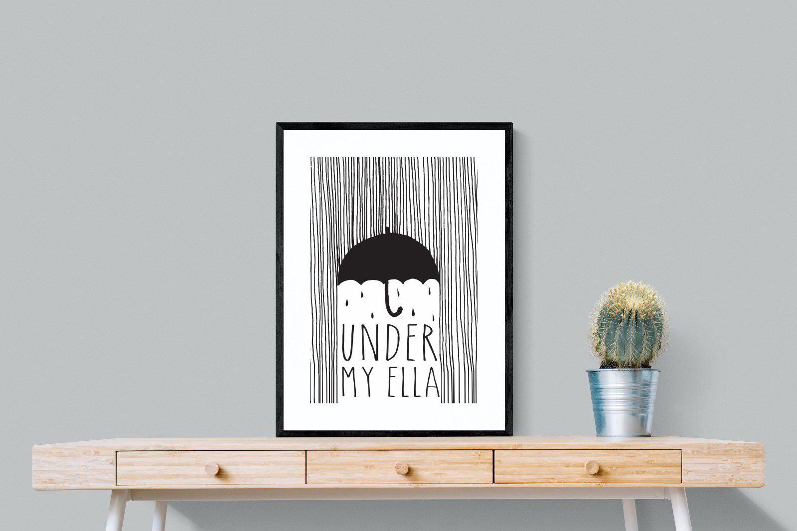 Umbrella-Wall_Art-60 x 80cm-Framed Print-Black-Pixalot