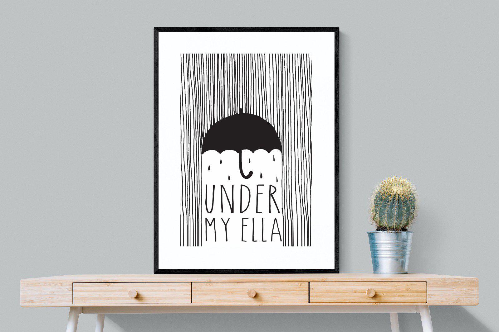 Umbrella-Wall_Art-75 x 100cm-Framed Print-Black-Pixalot