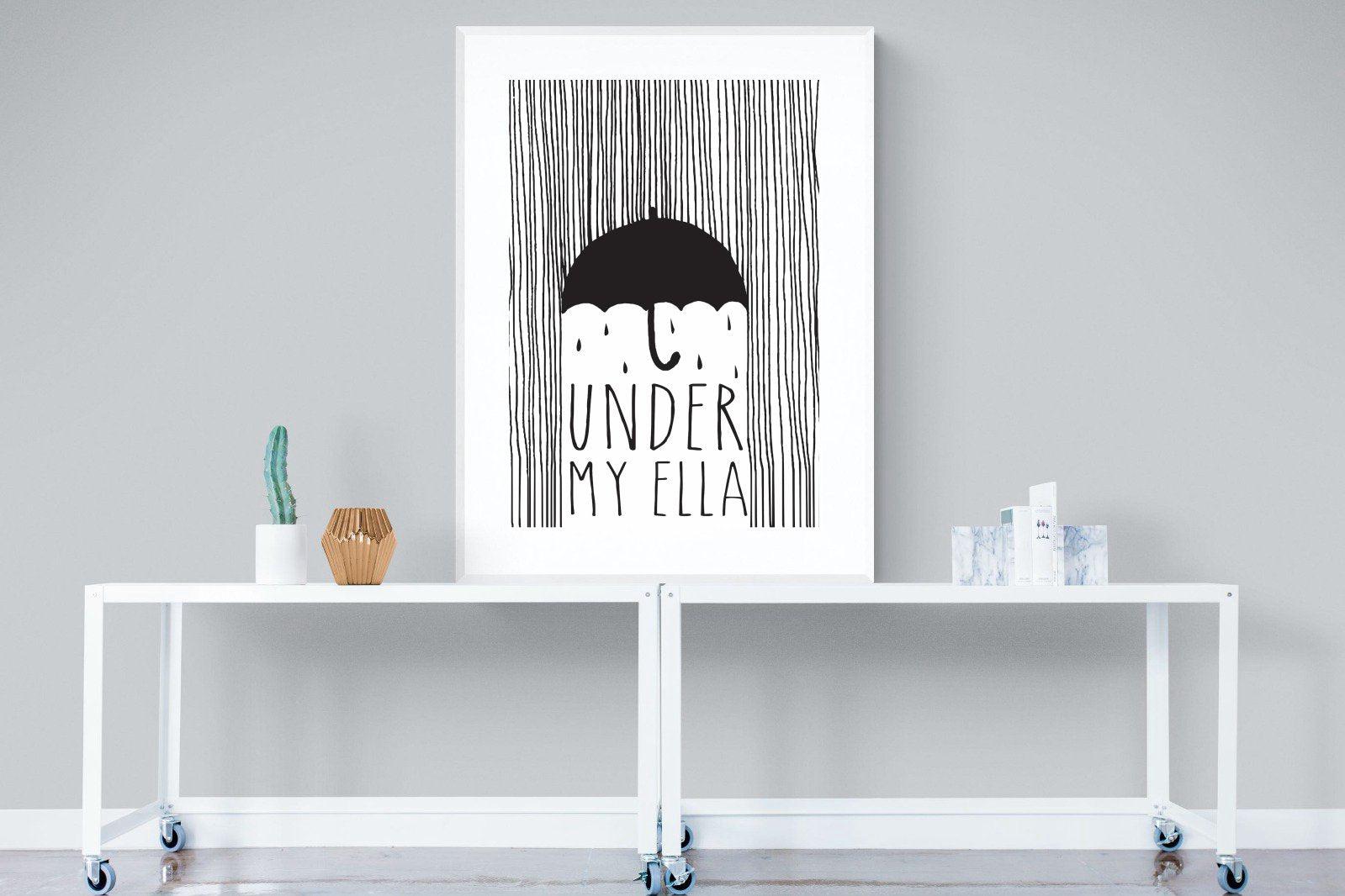 Umbrella-Wall_Art-90 x 120cm-Framed Print-White-Pixalot
