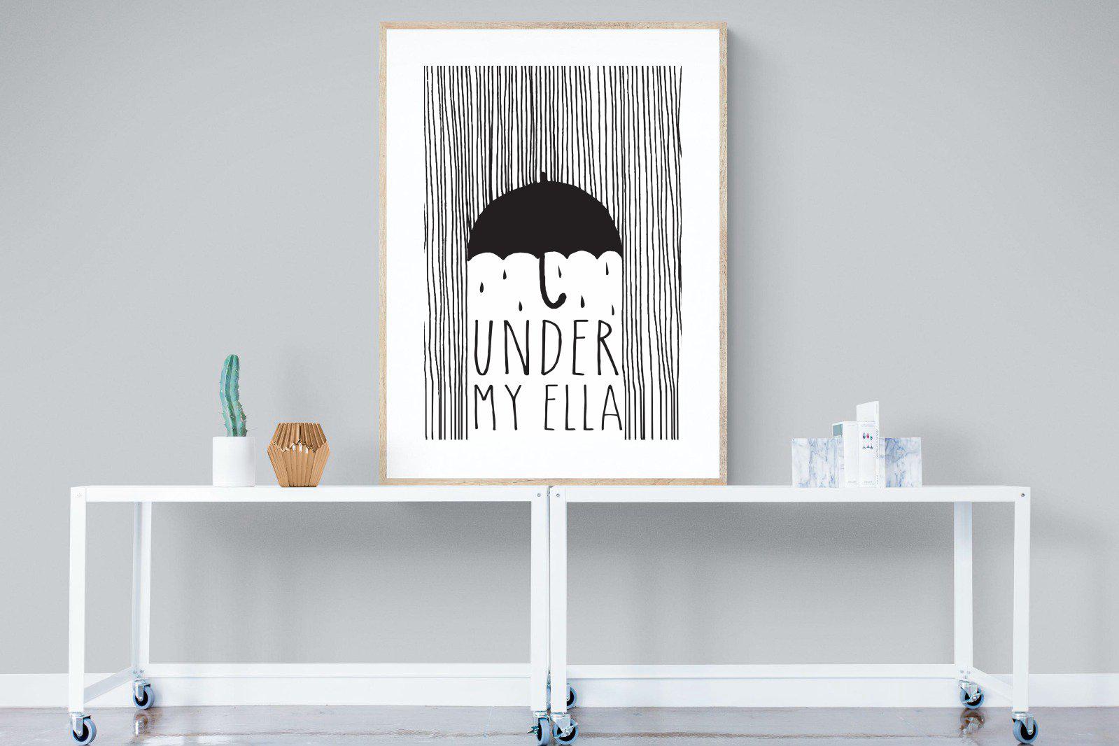 Umbrella-Wall_Art-90 x 120cm-Framed Print-Wood-Pixalot