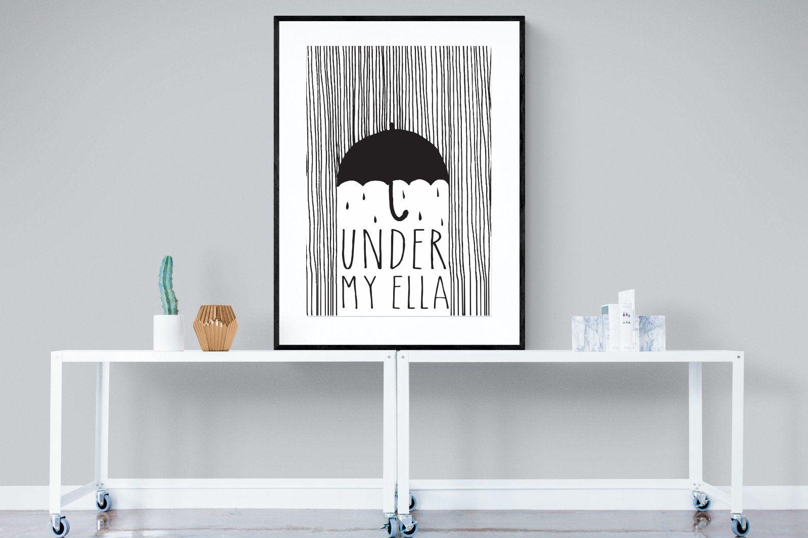 Umbrella-Wall_Art-90 x 120cm-Framed Print-Black-Pixalot