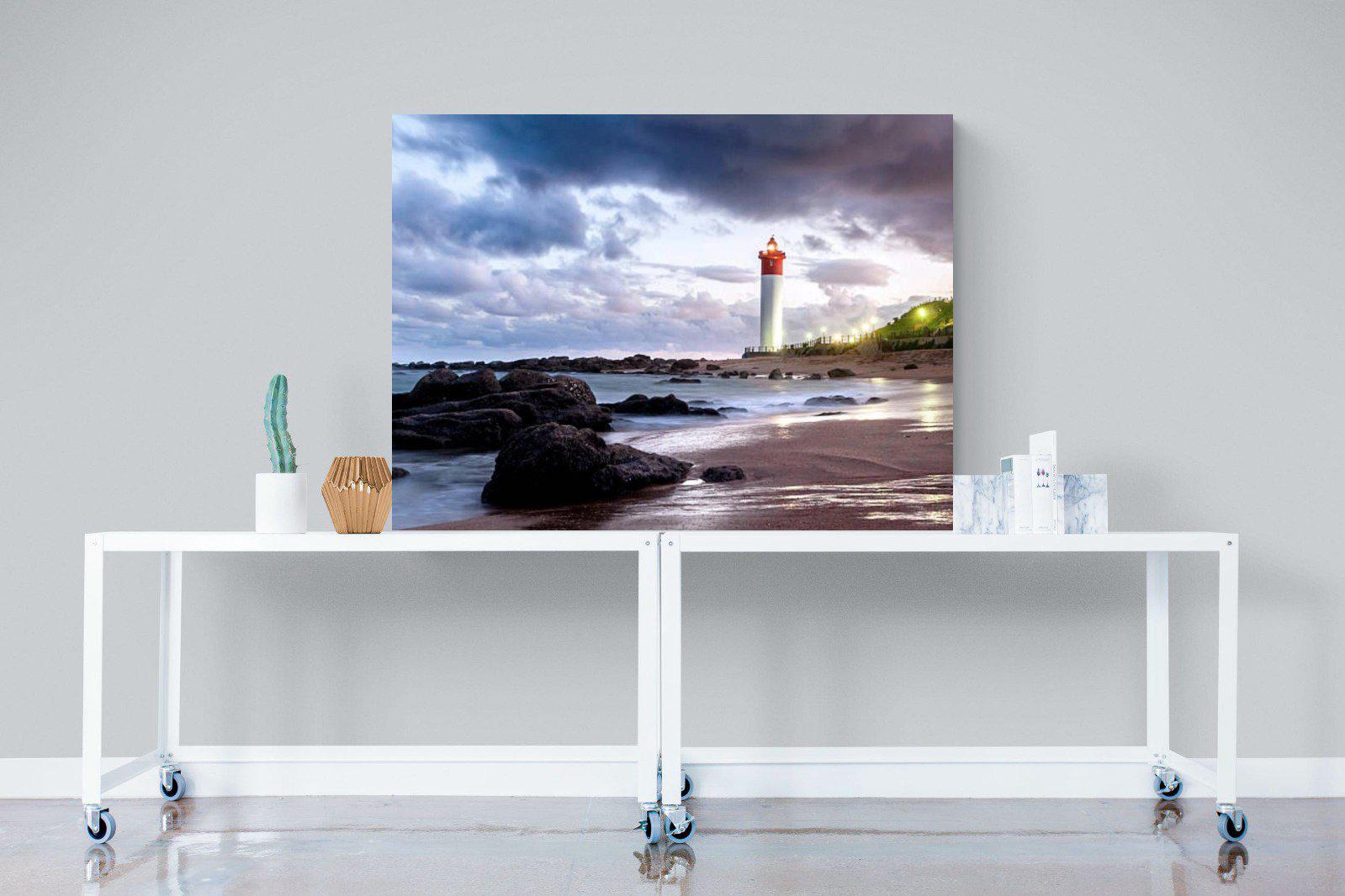 Umhlanga Lighthouse-Wall_Art-120 x 90cm-Mounted Canvas-No Frame-Pixalot