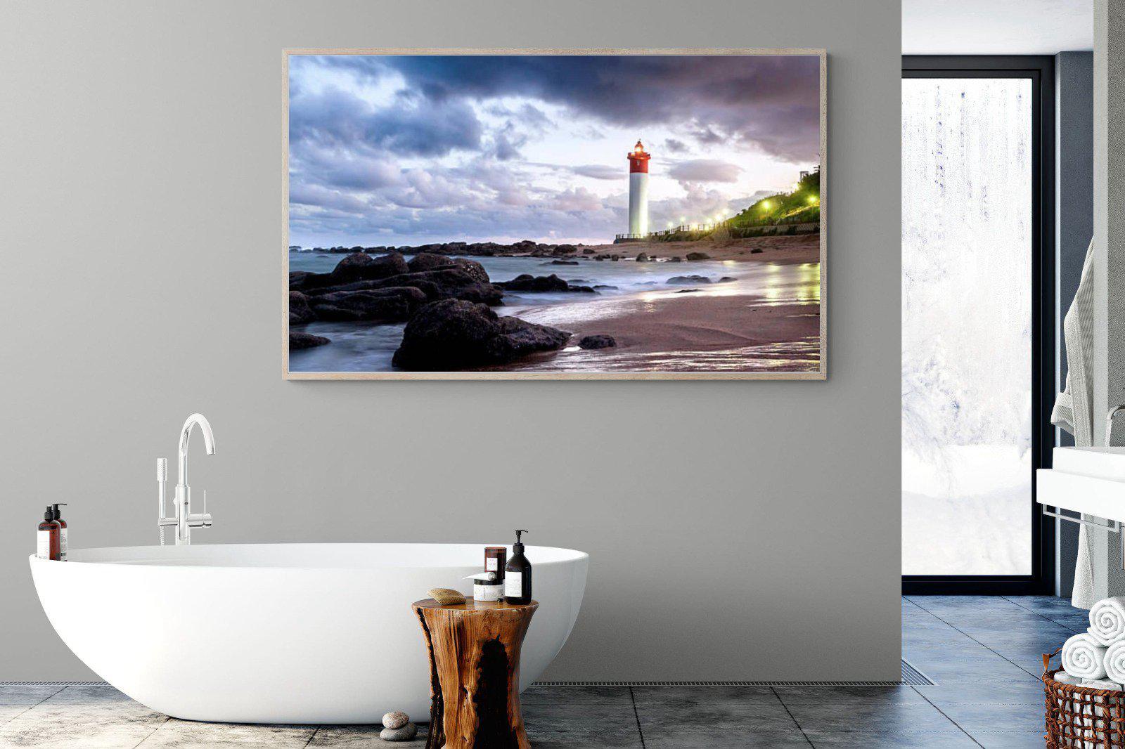 Umhlanga Lighthouse-Wall_Art-180 x 110cm-Mounted Canvas-Wood-Pixalot