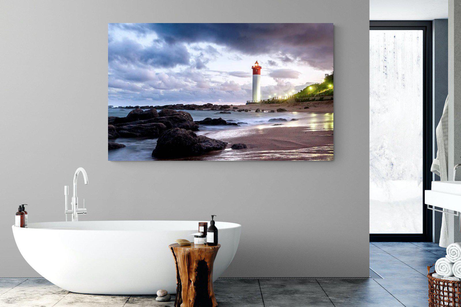 Umhlanga Lighthouse-Wall_Art-180 x 110cm-Mounted Canvas-No Frame-Pixalot