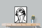 Unbowed-Wall_Art-60 x 80cm-Mounted Canvas-Black-Pixalot