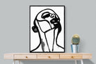 Unbowed-Wall_Art-75 x 100cm-Mounted Canvas-Black-Pixalot