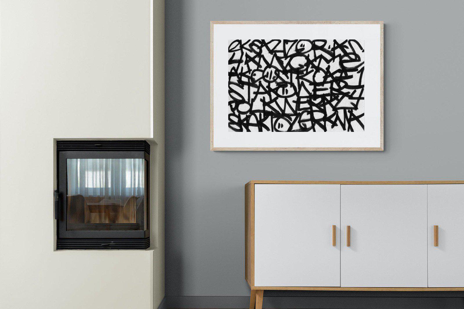 Urban Art-Wall_Art-100 x 75cm-Framed Print-Wood-Pixalot