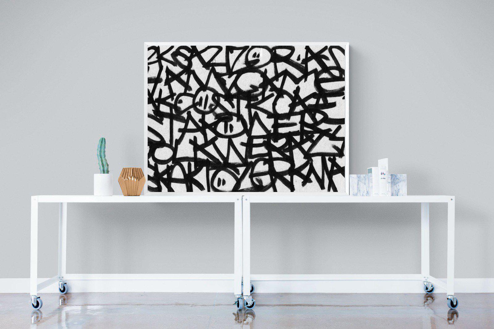 Urban Art-Wall_Art-120 x 90cm-Mounted Canvas-White-Pixalot
