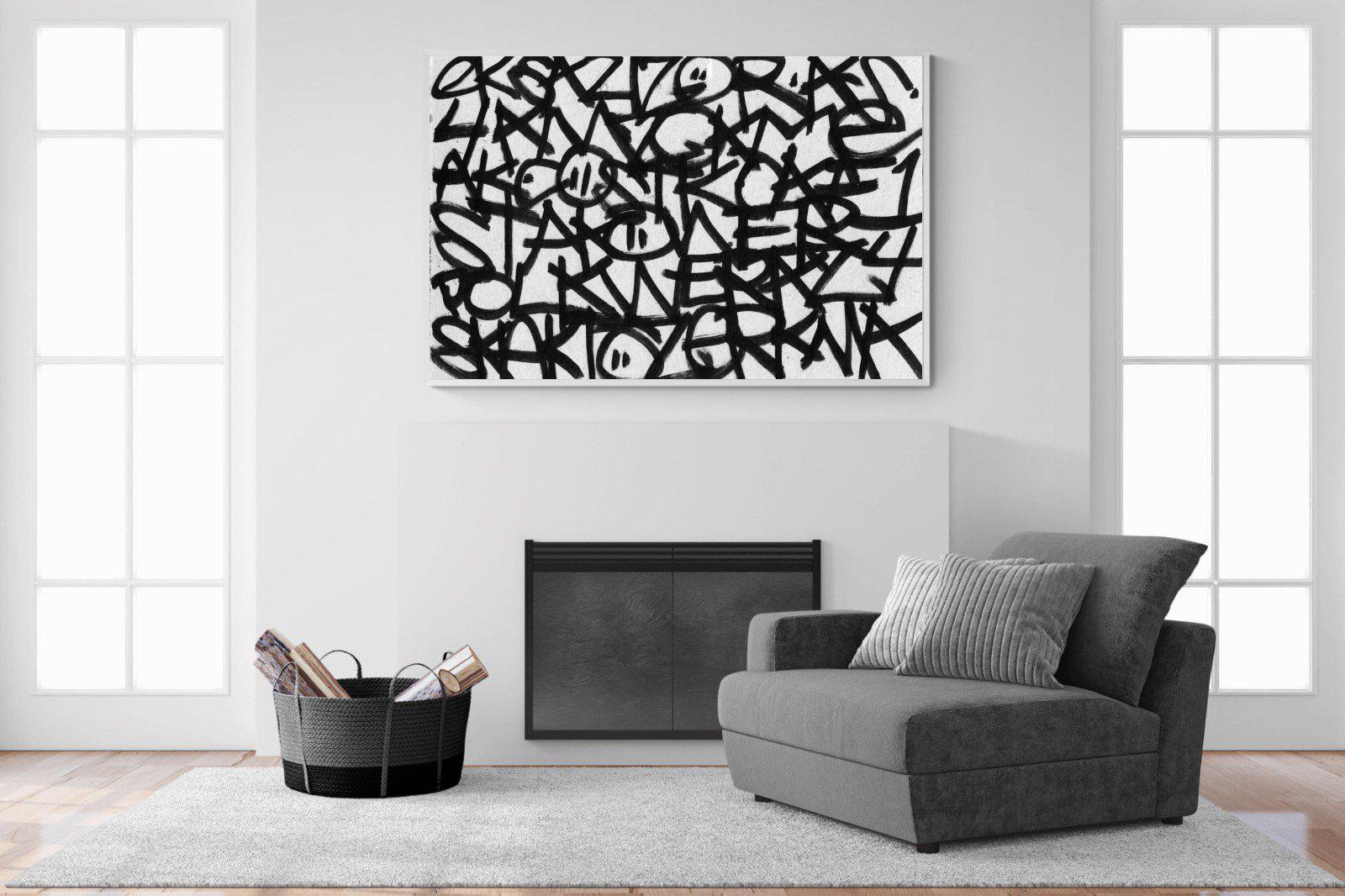 Urban Art-Wall_Art-150 x 100cm-Mounted Canvas-White-Pixalot