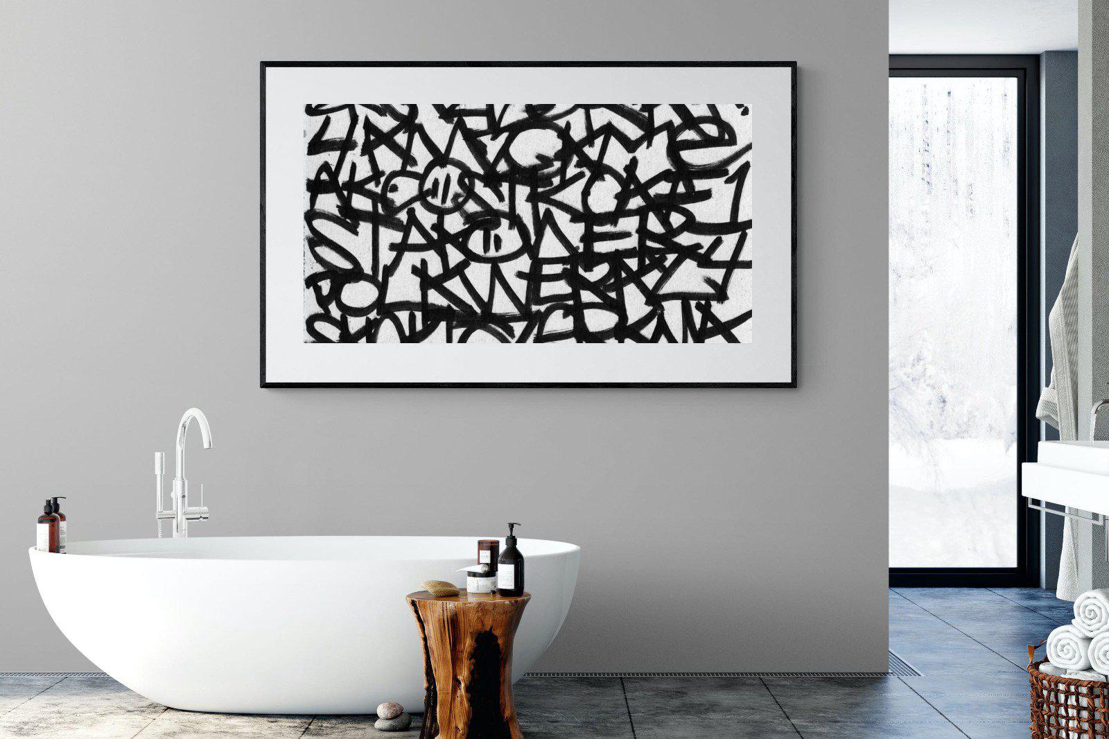 Urban Art-Wall_Art-180 x 110cm-Framed Print-Black-Pixalot