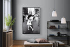V-J Day-Wall_Art-120 x 180cm-Mounted Canvas-Black-Pixalot
