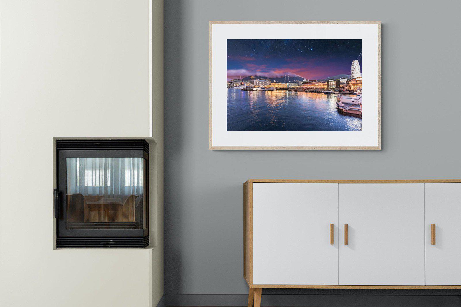 V&A Waterfront-Wall_Art-100 x 75cm-Framed Print-Wood-Pixalot