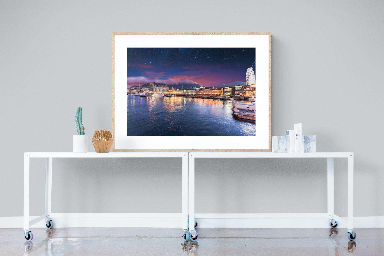 V&A Waterfront-Wall_Art-120 x 90cm-Framed Print-Wood-Pixalot