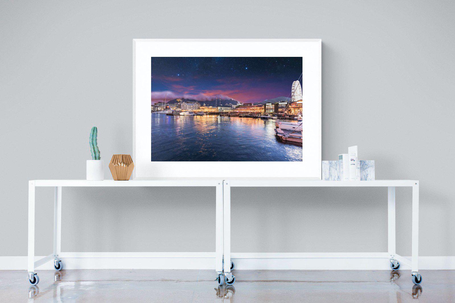 V&A Waterfront-Wall_Art-120 x 90cm-Framed Print-White-Pixalot