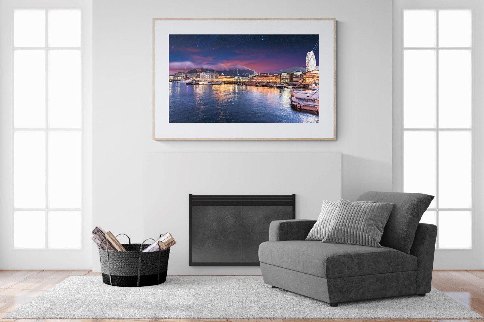 V&A Waterfront-Wall_Art-150 x 100cm-Framed Print-Wood-Pixalot