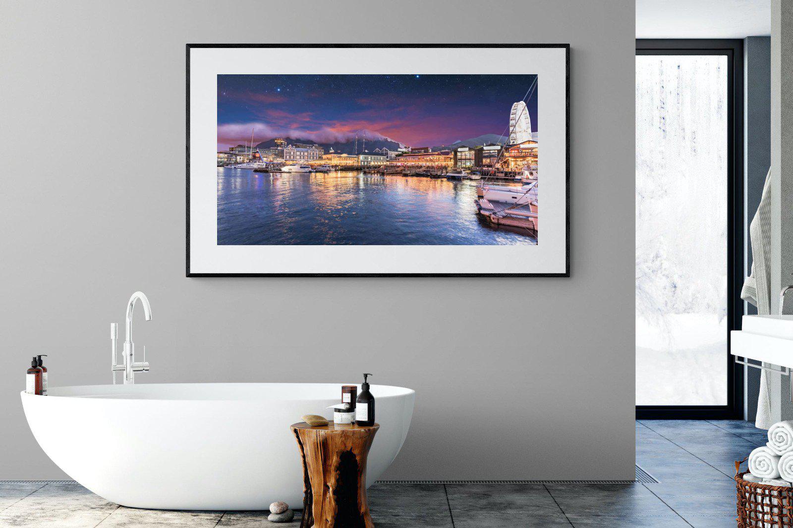 V&A Waterfront-Wall_Art-180 x 110cm-Framed Print-Black-Pixalot