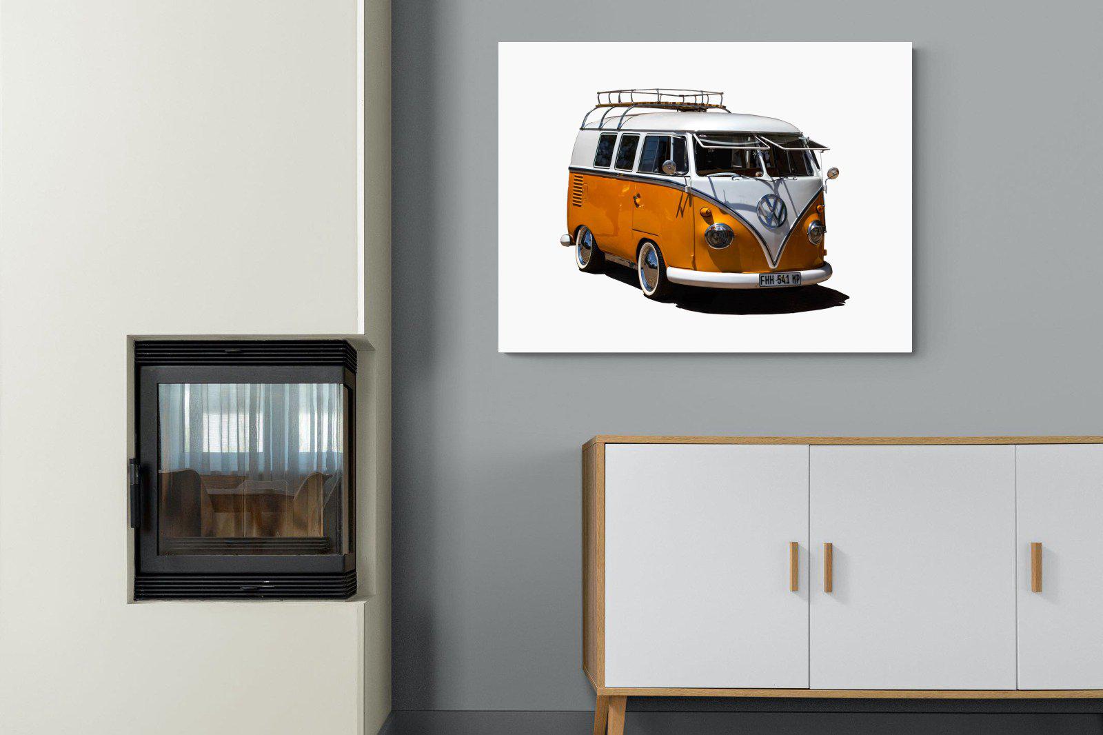 VW Combi-Wall_Art-100 x 75cm-Mounted Canvas-No Frame-Pixalot