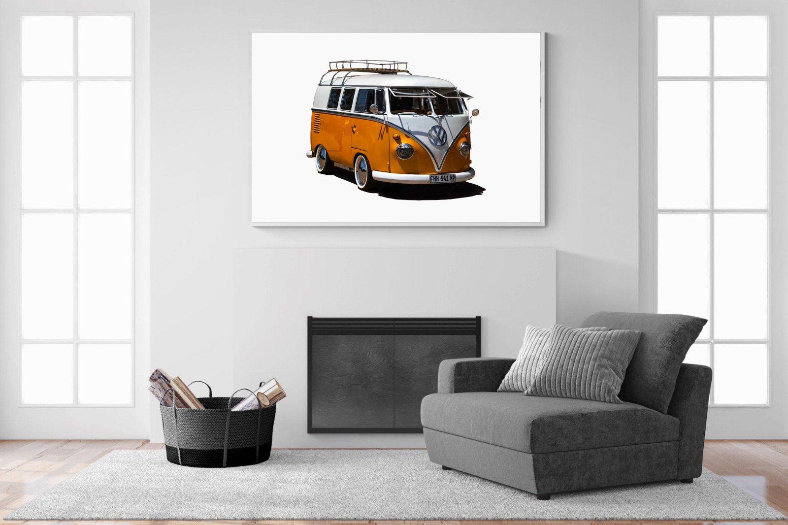 VW Combi-Wall_Art-150 x 100cm-Mounted Canvas-White-Pixalot