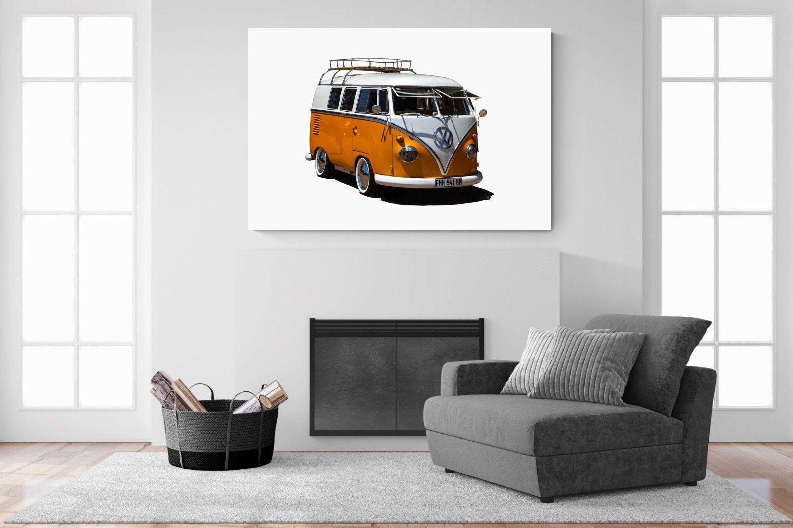 VW Combi-Wall_Art-150 x 100cm-Mounted Canvas-No Frame-Pixalot