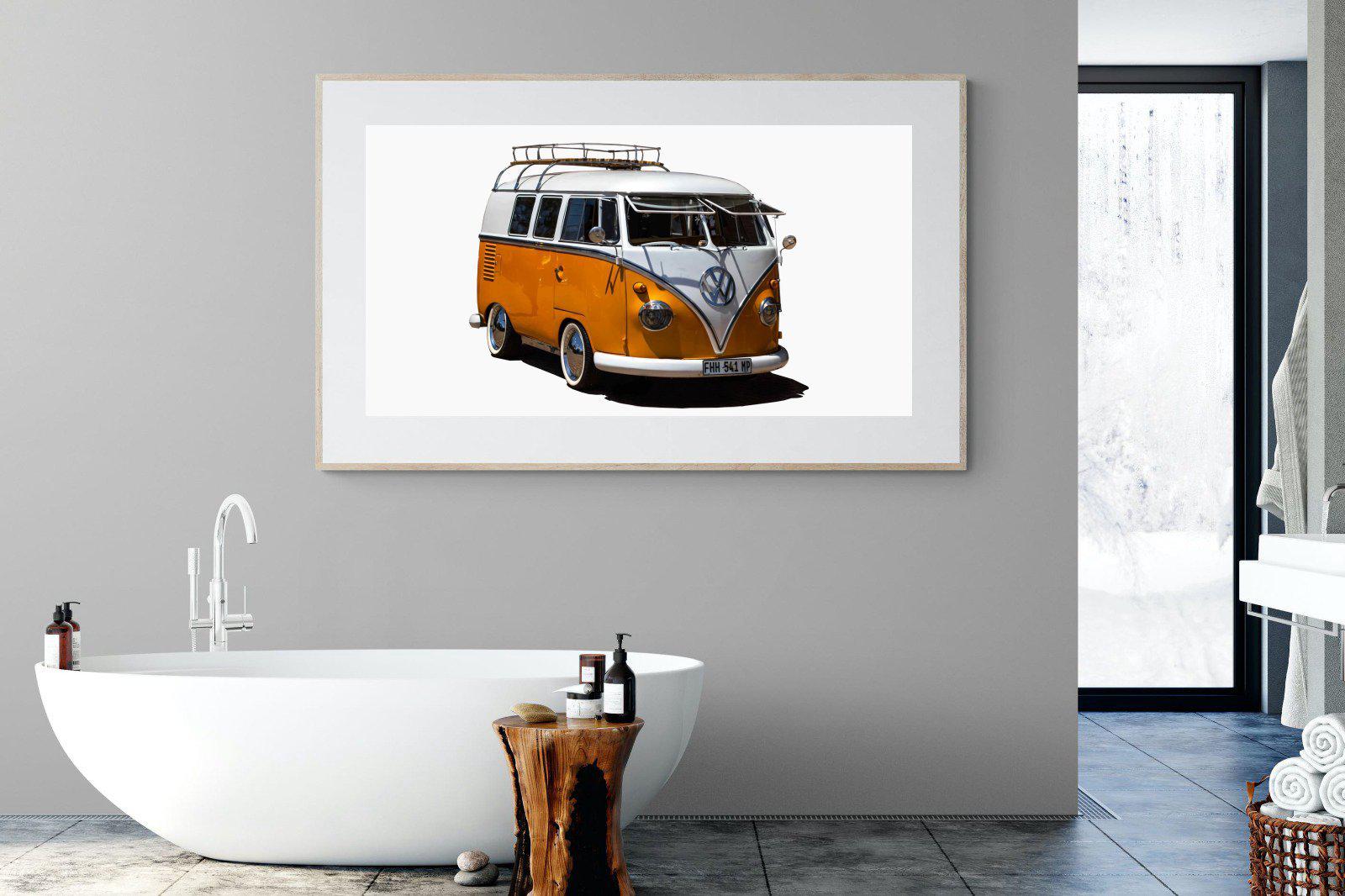 VW Combi-Wall_Art-180 x 110cm-Framed Print-Wood-Pixalot