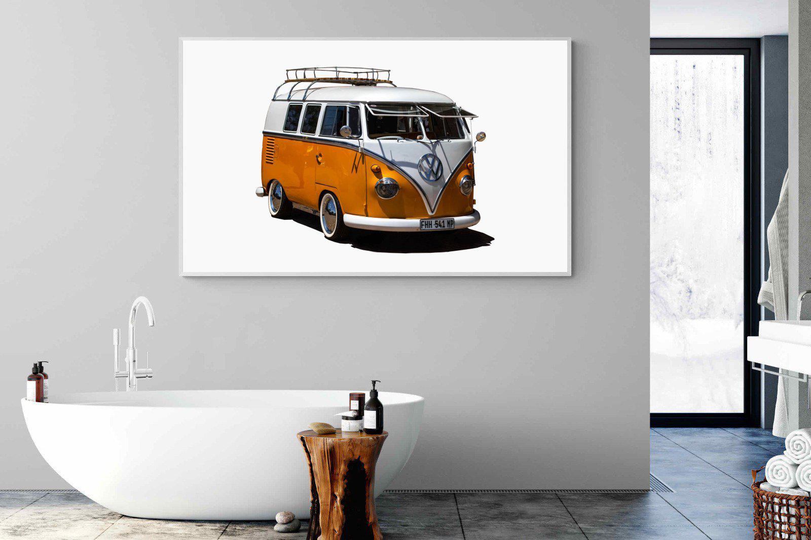 VW Combi-Wall_Art-180 x 110cm-Mounted Canvas-White-Pixalot