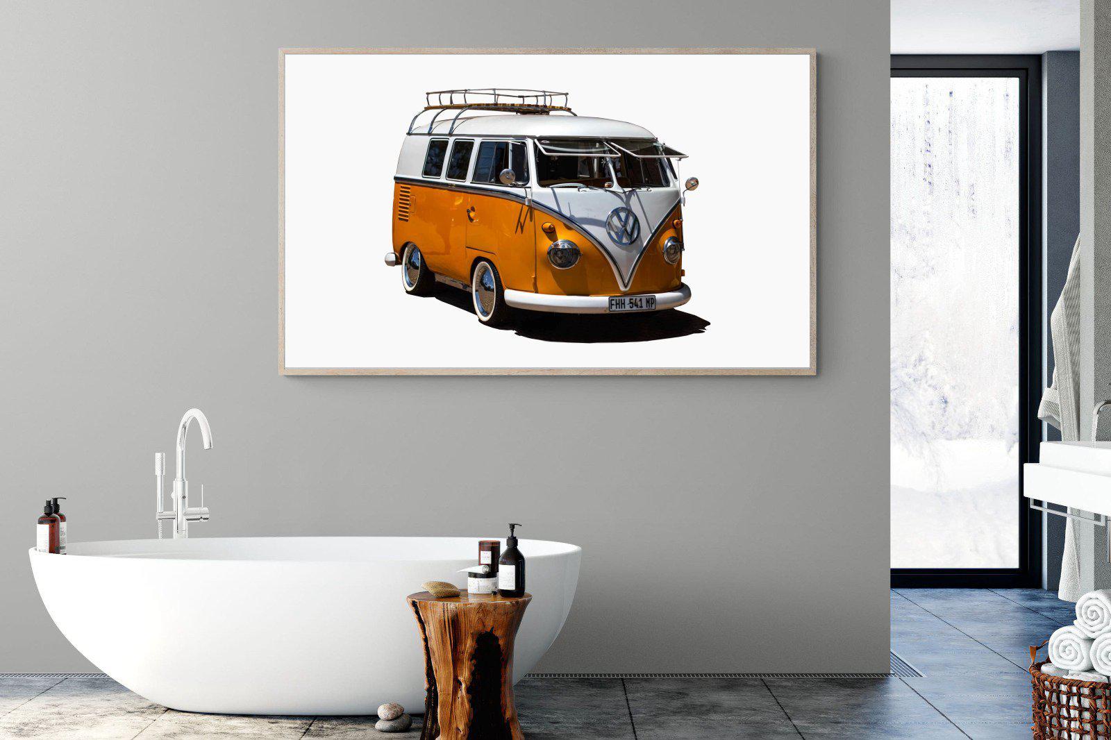 VW Combi-Wall_Art-180 x 110cm-Mounted Canvas-Wood-Pixalot