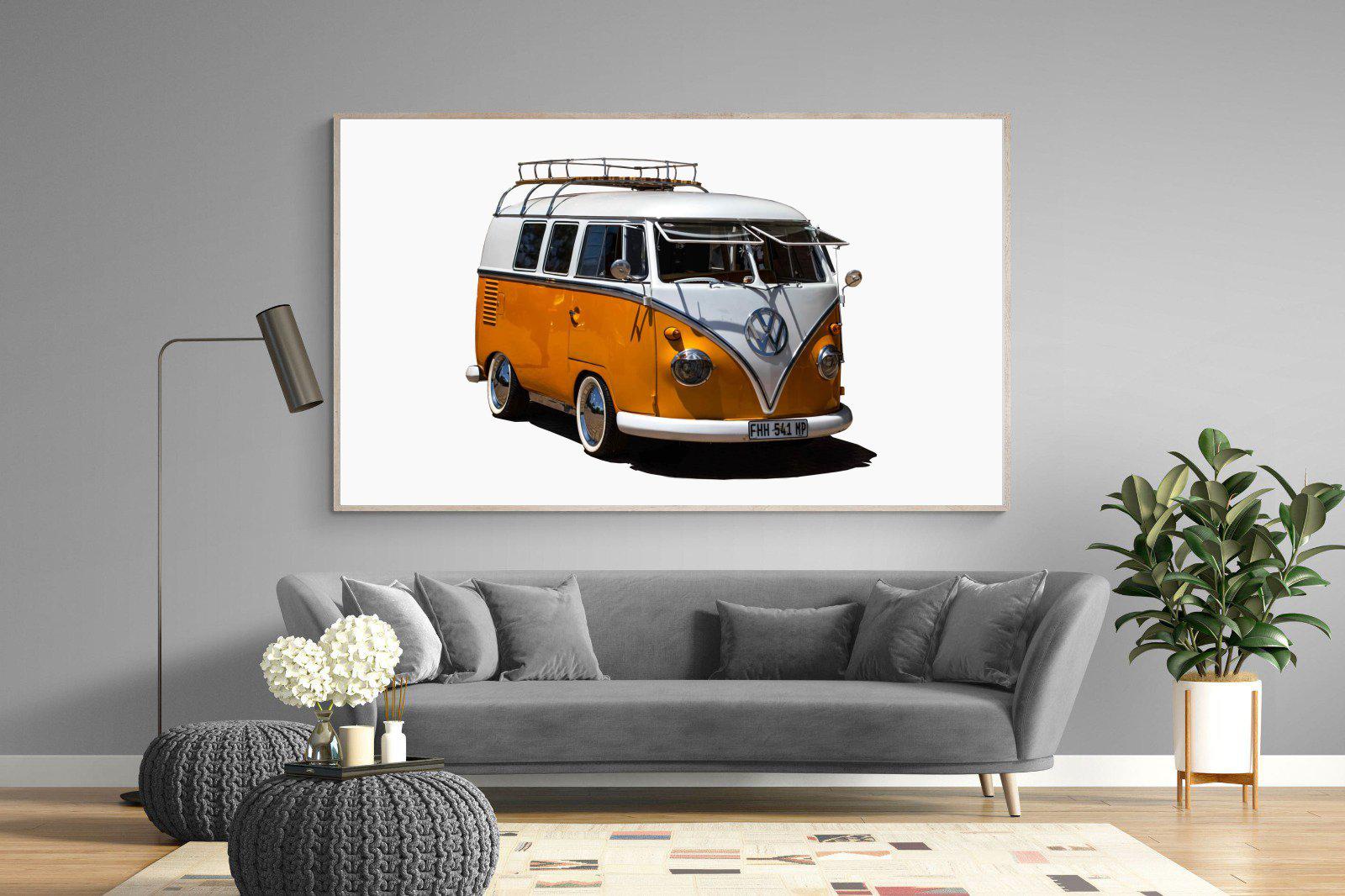 VW Combi-Wall_Art-220 x 130cm-Mounted Canvas-Wood-Pixalot