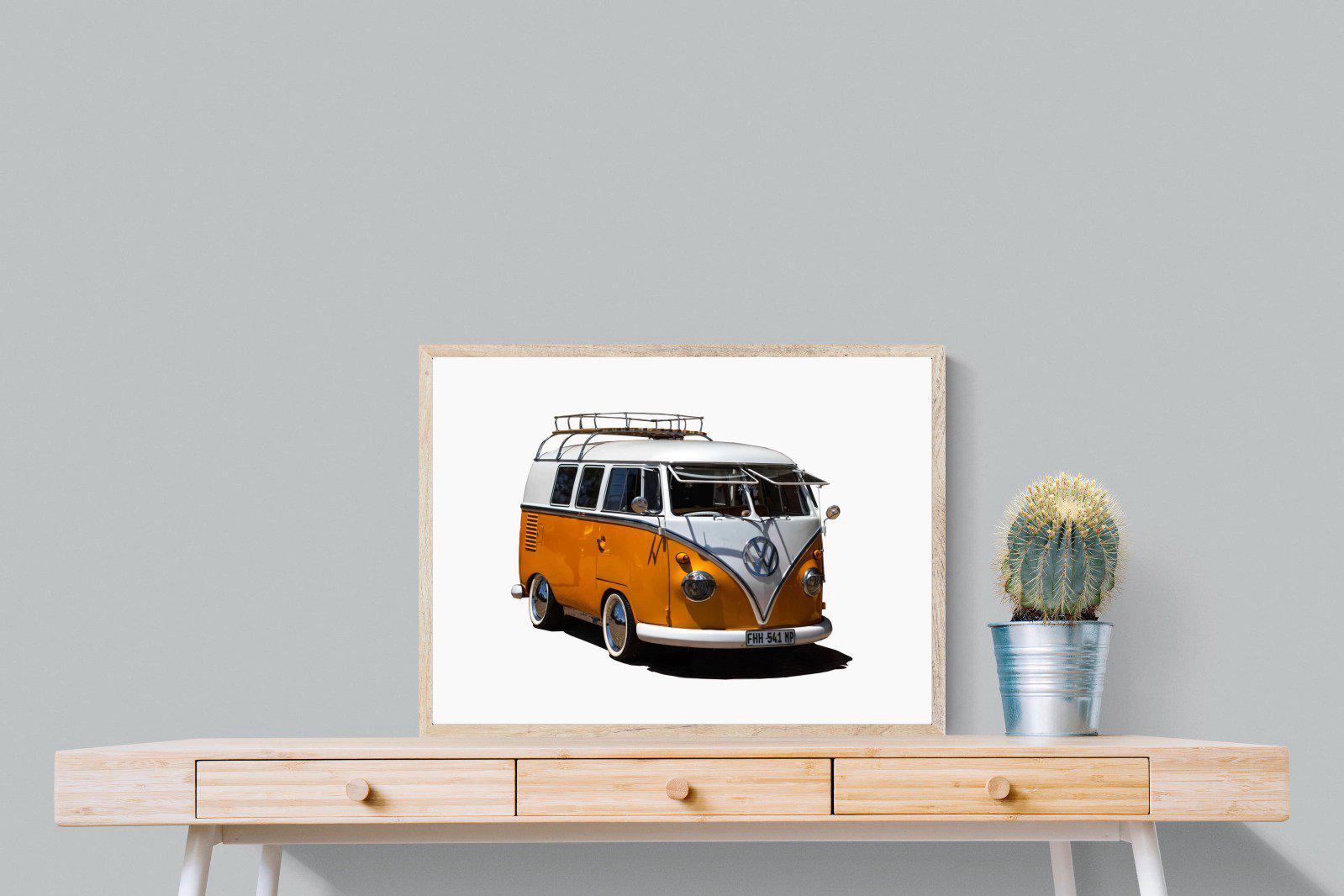 VW Combi-Wall_Art-80 x 60cm-Mounted Canvas-Wood-Pixalot