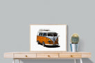VW Combi-Wall_Art-80 x 60cm-Mounted Canvas-Wood-Pixalot