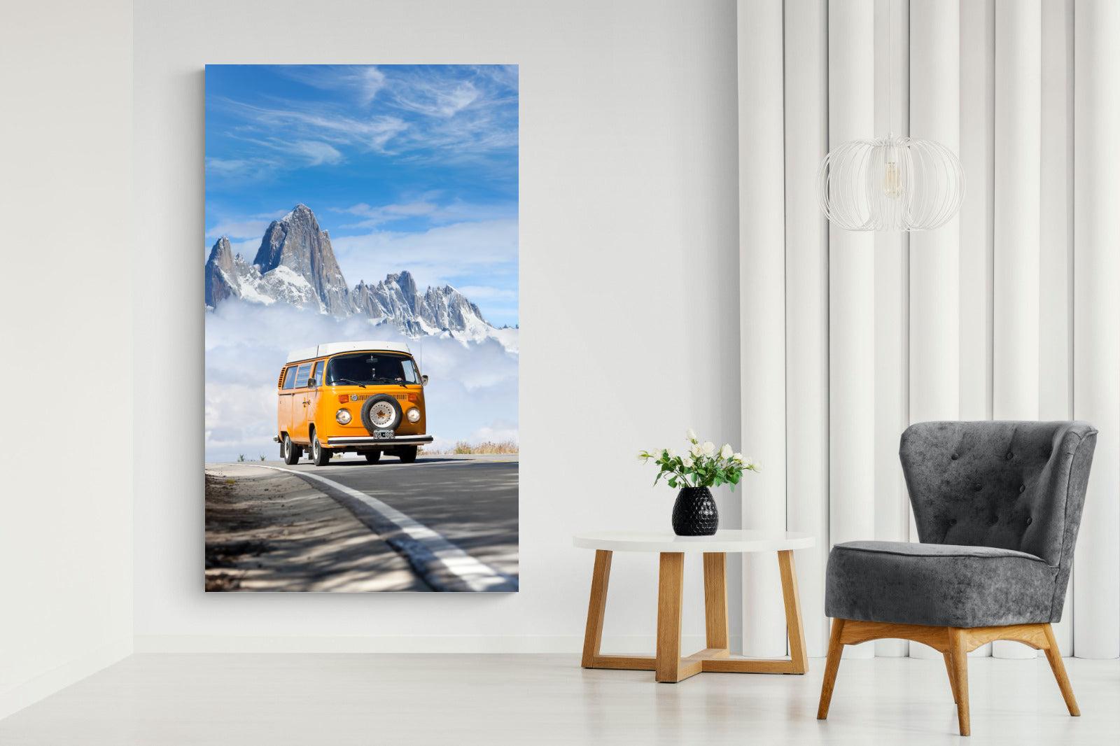 VW Mini Van-Wall_Art-130 x 220cm-Mounted Canvas-No Frame-Pixalot