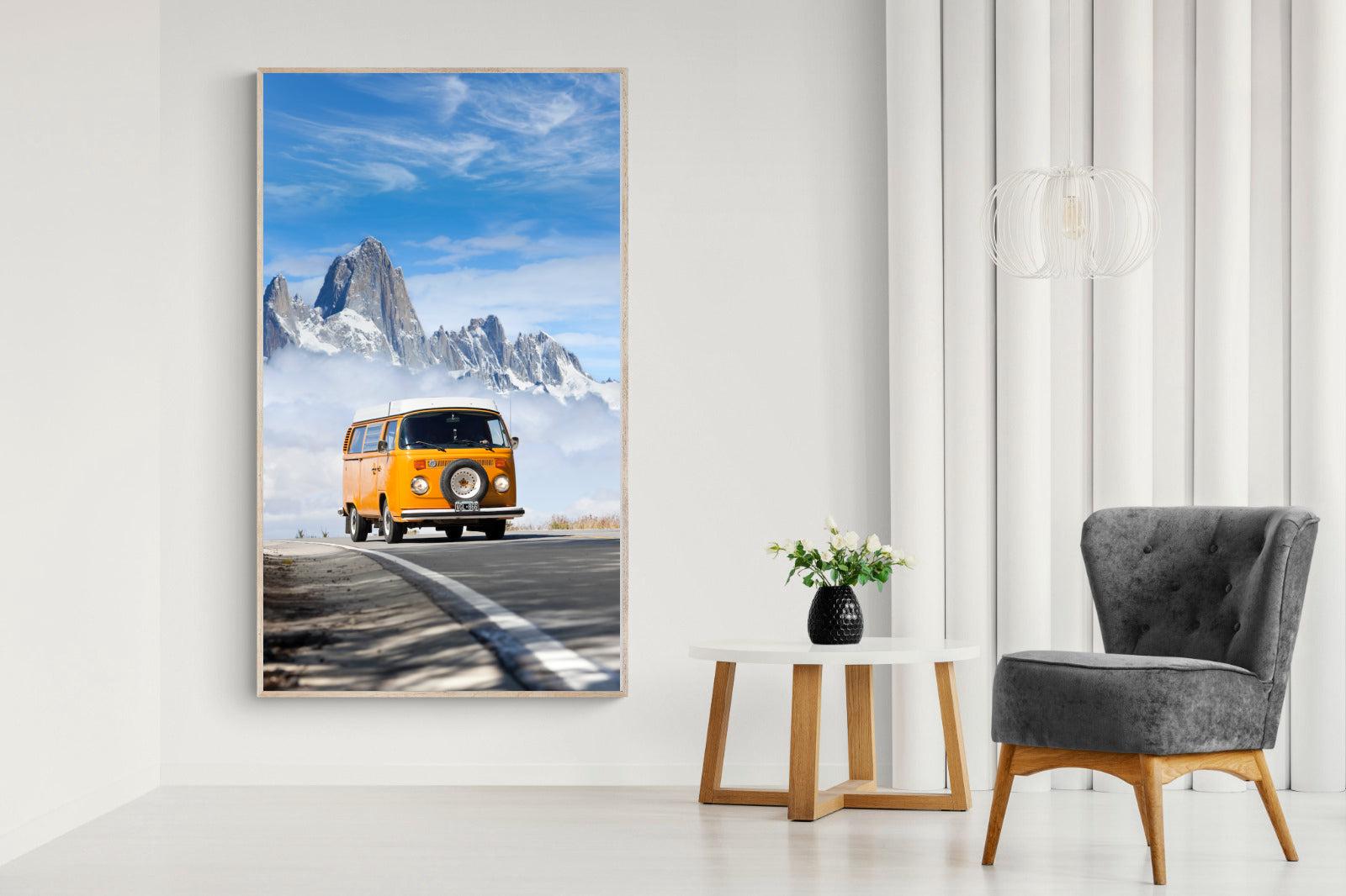 VW Mini Van-Wall_Art-130 x 220cm-Mounted Canvas-Wood-Pixalot