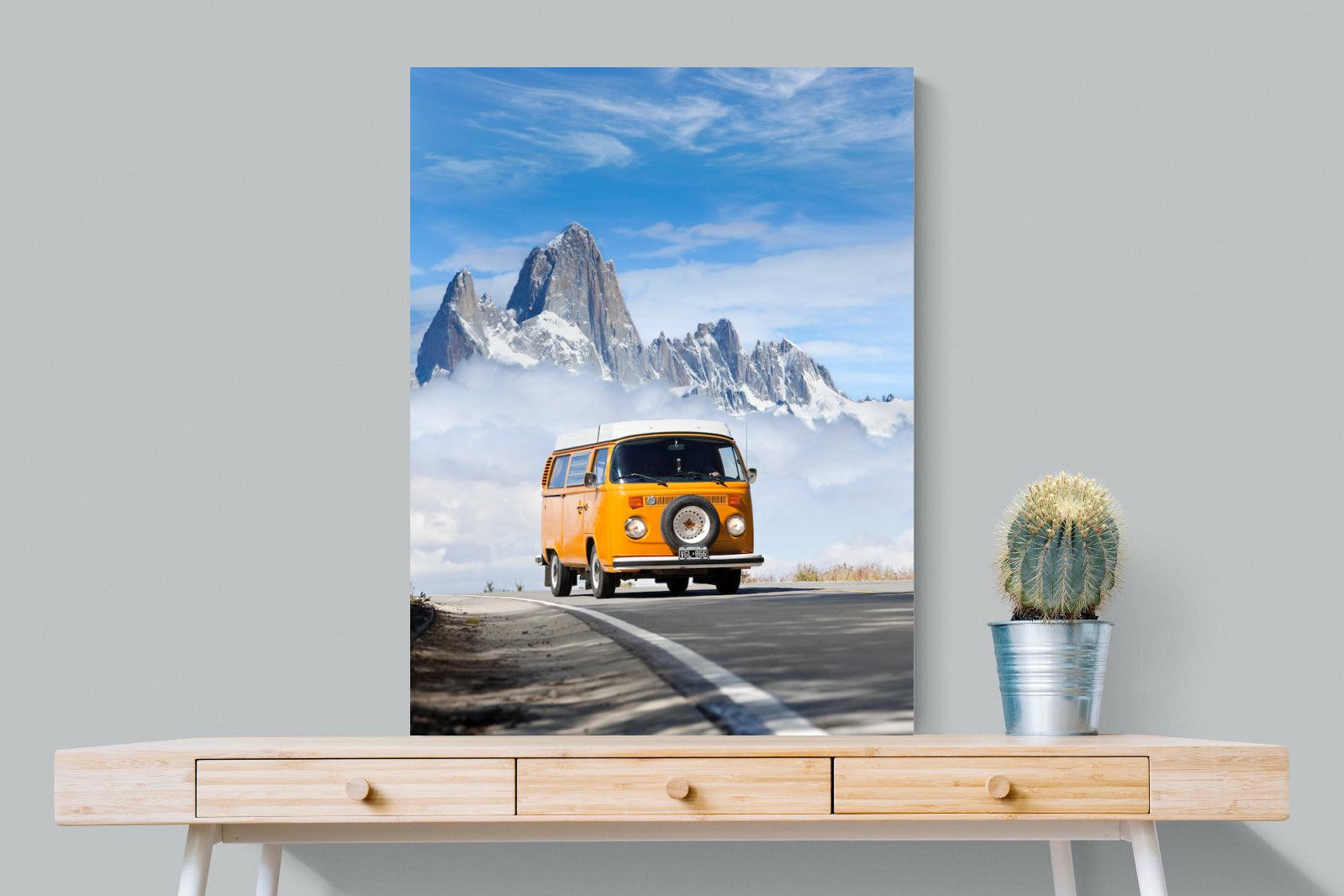 VW Mini Van-Wall_Art-75 x 100cm-Mounted Canvas-No Frame-Pixalot