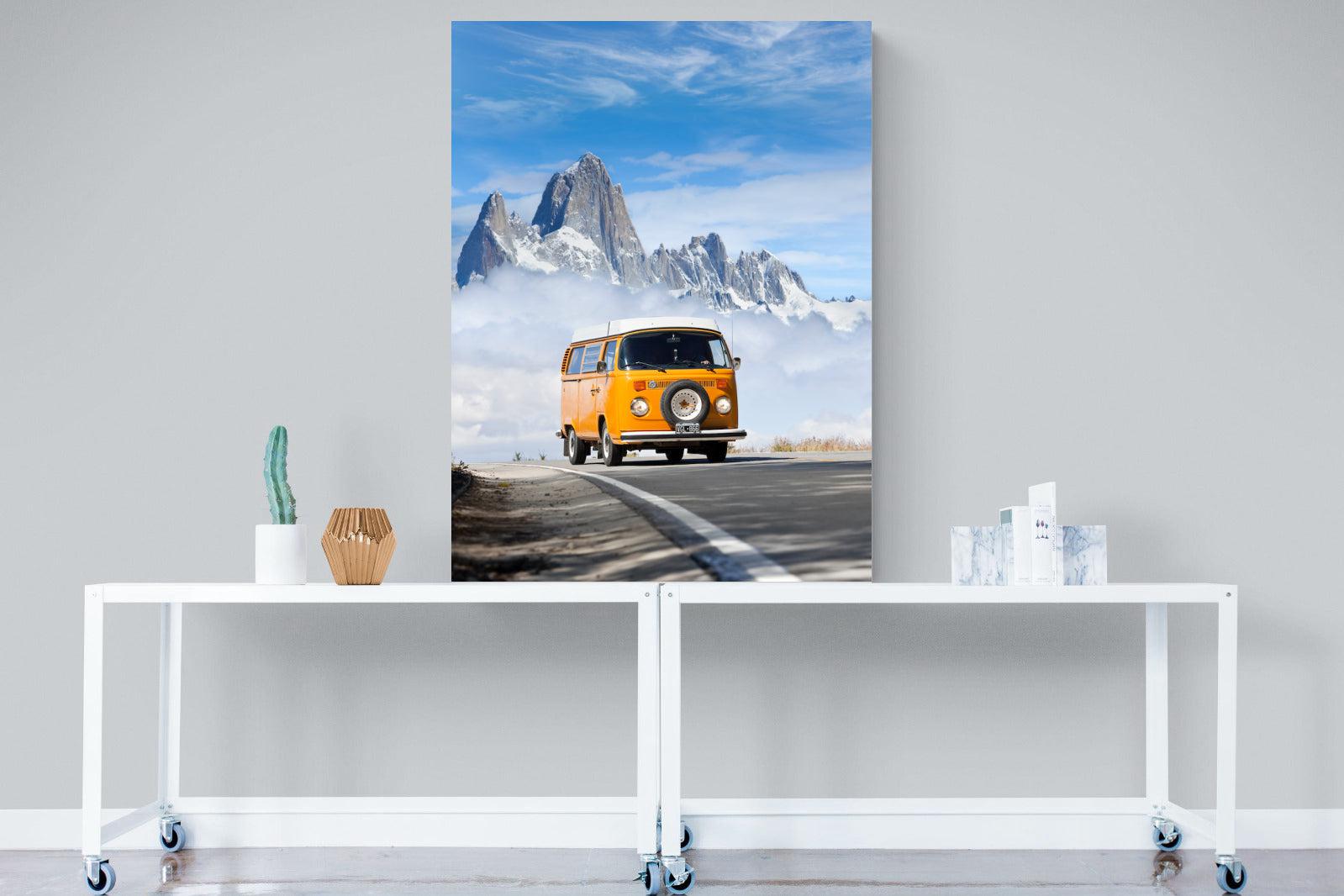 VW Mini Van-Wall_Art-90 x 120cm-Mounted Canvas-No Frame-Pixalot