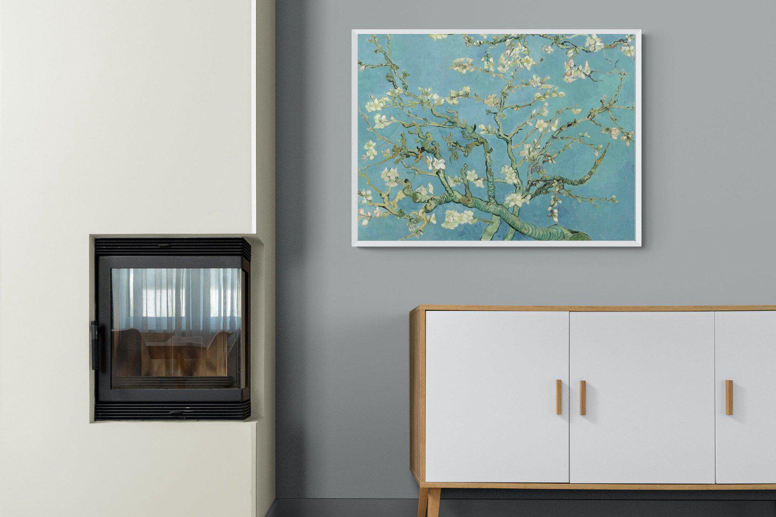 Van Gogh Almond Blossoms-Wall_Art-100 x 75cm-Mounted Canvas-White-Pixalot