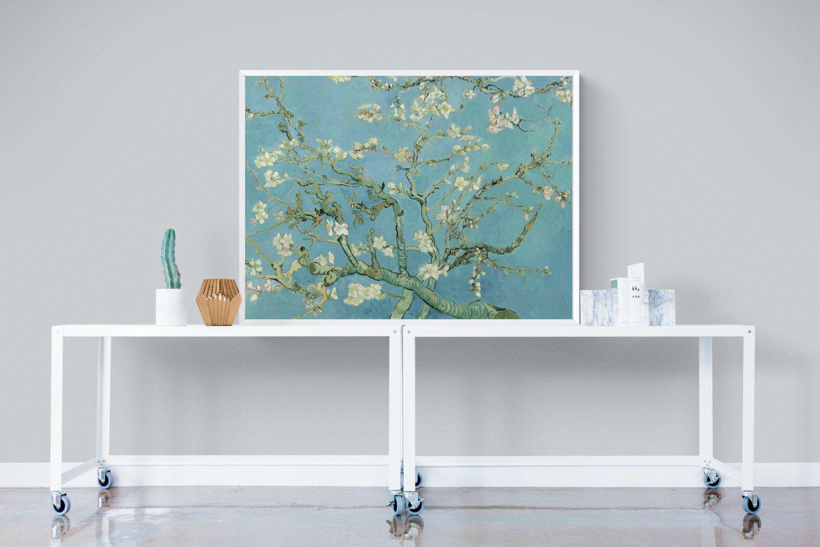 Van Gogh Almond Blossoms-Wall_Art-120 x 90cm-Mounted Canvas-White-Pixalot